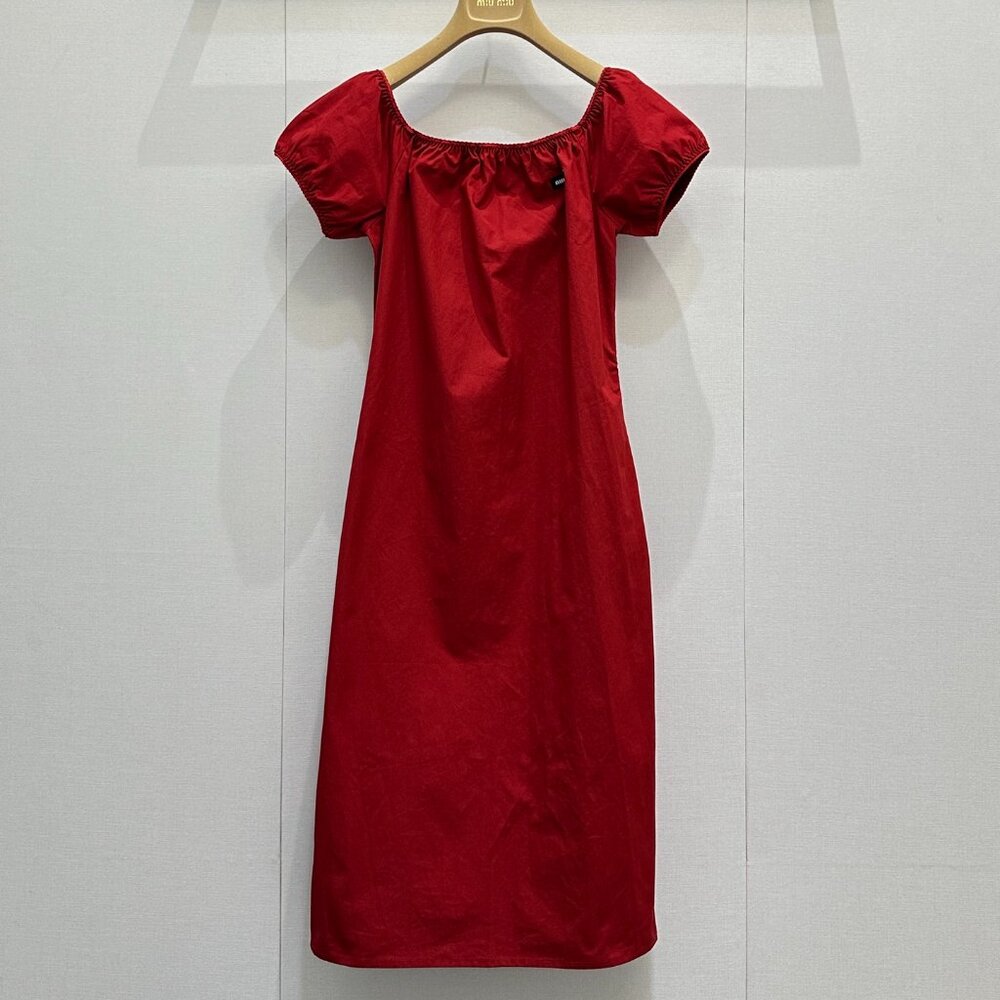 Miu Miu off-the-shoulder A-line dress